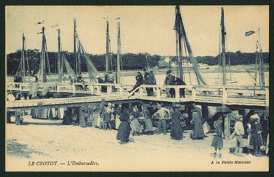 Cartolina raffigurante il molo di Le Crotoy, c.1900 da French Photographer